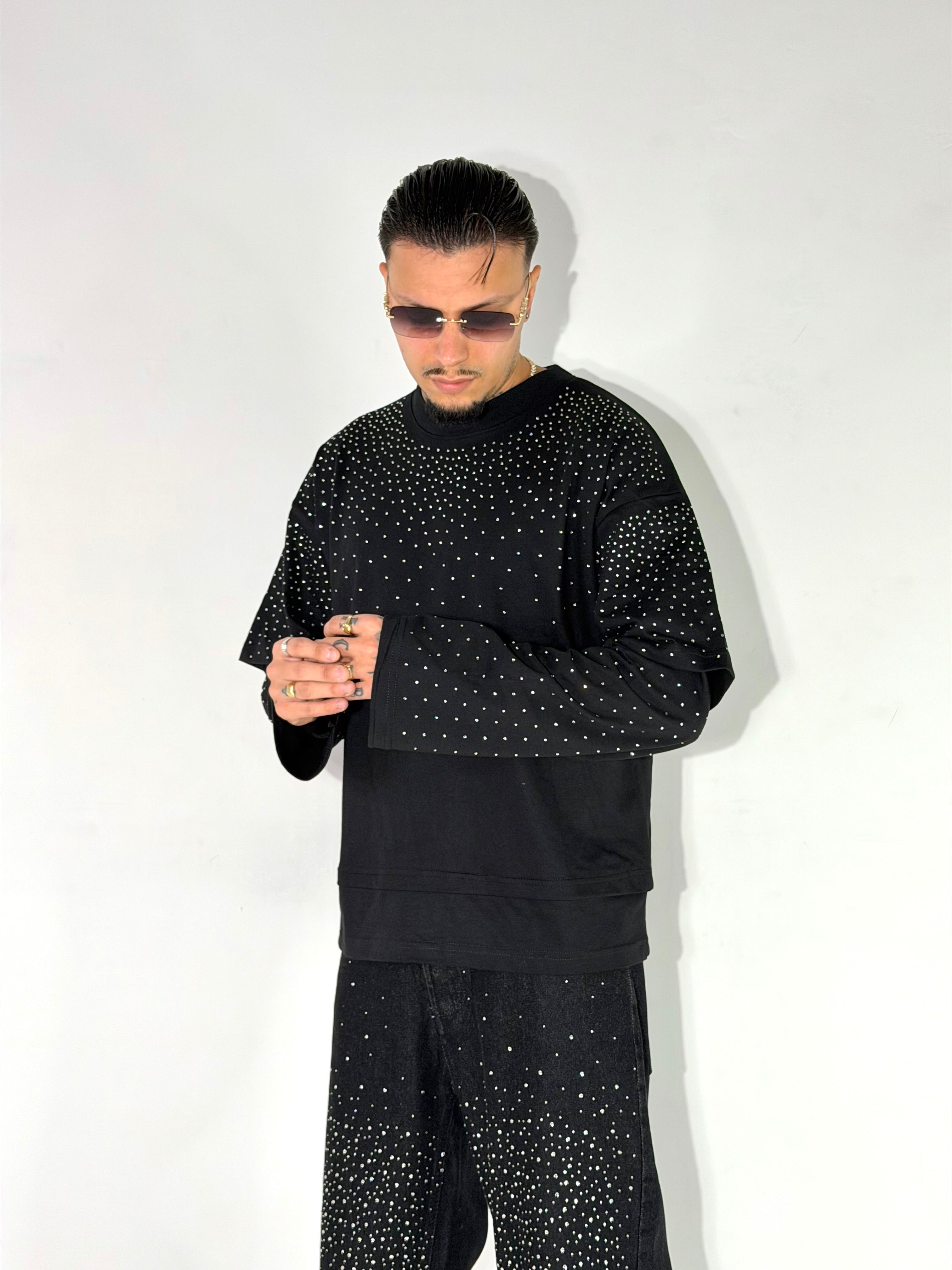 TSHIRT BEST STRASS DIAMOND LONG SLAVE