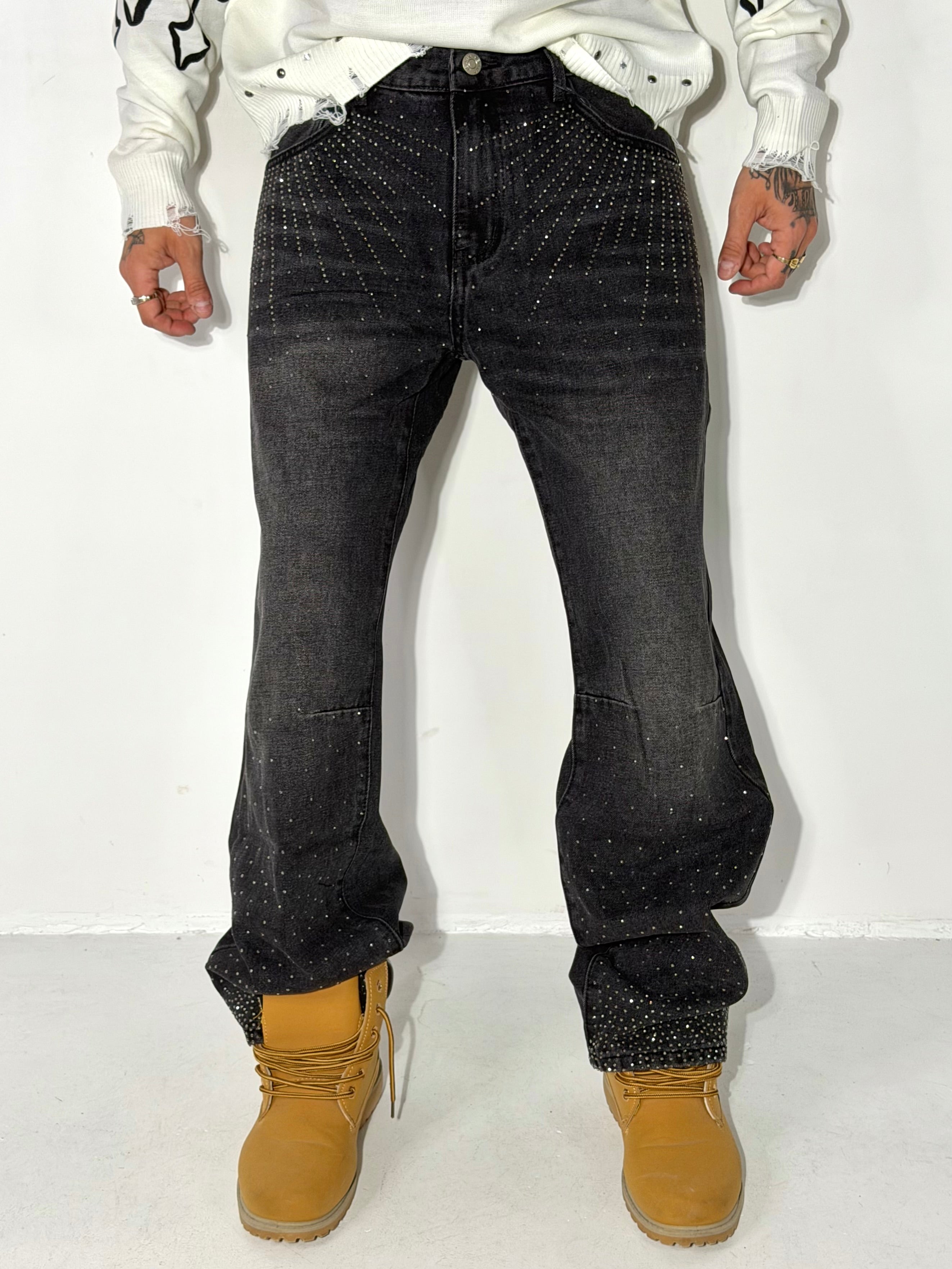 JEANS LUNA STRASS