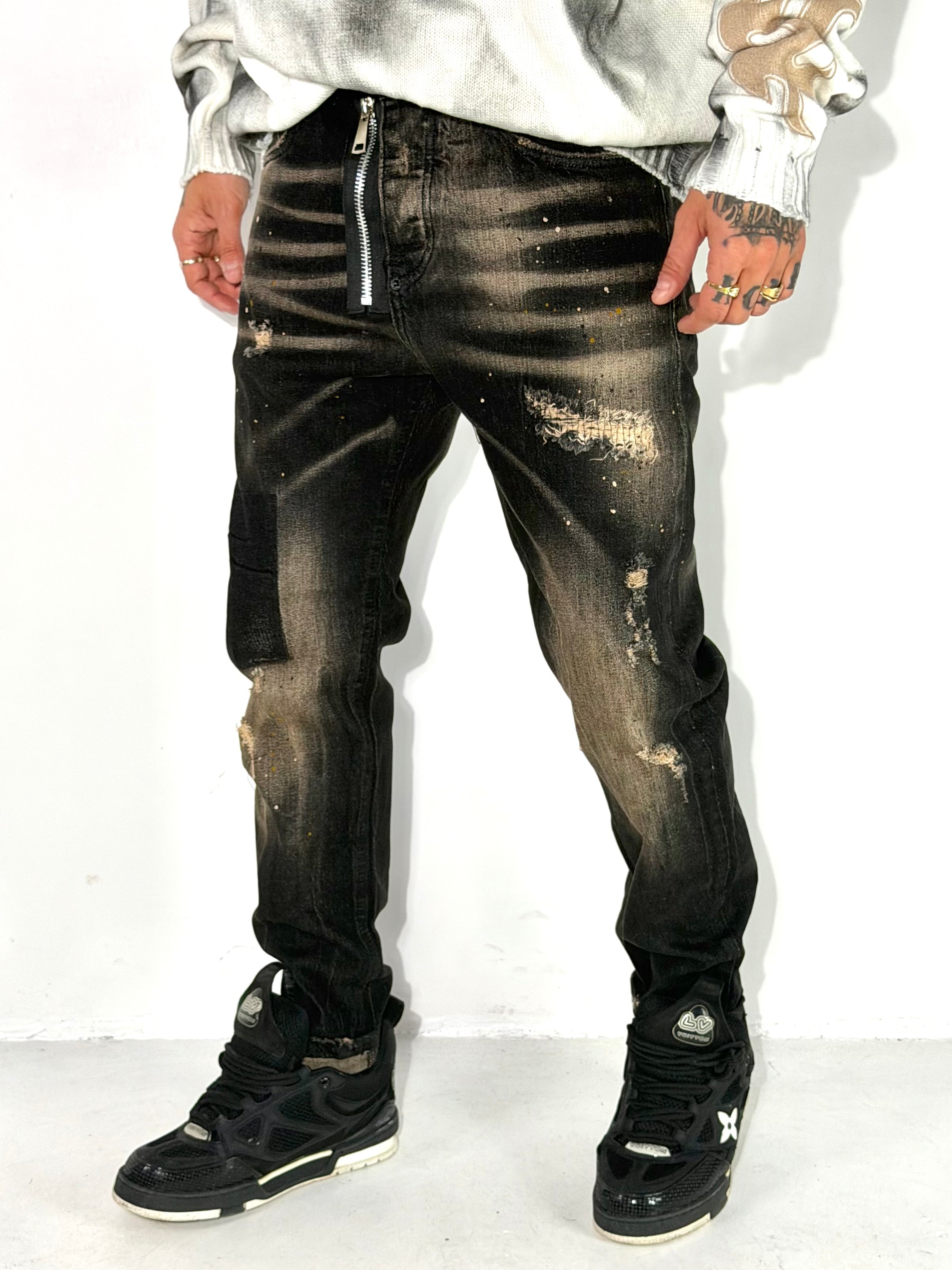 JEANS MOD DSQ CMC BLAXK