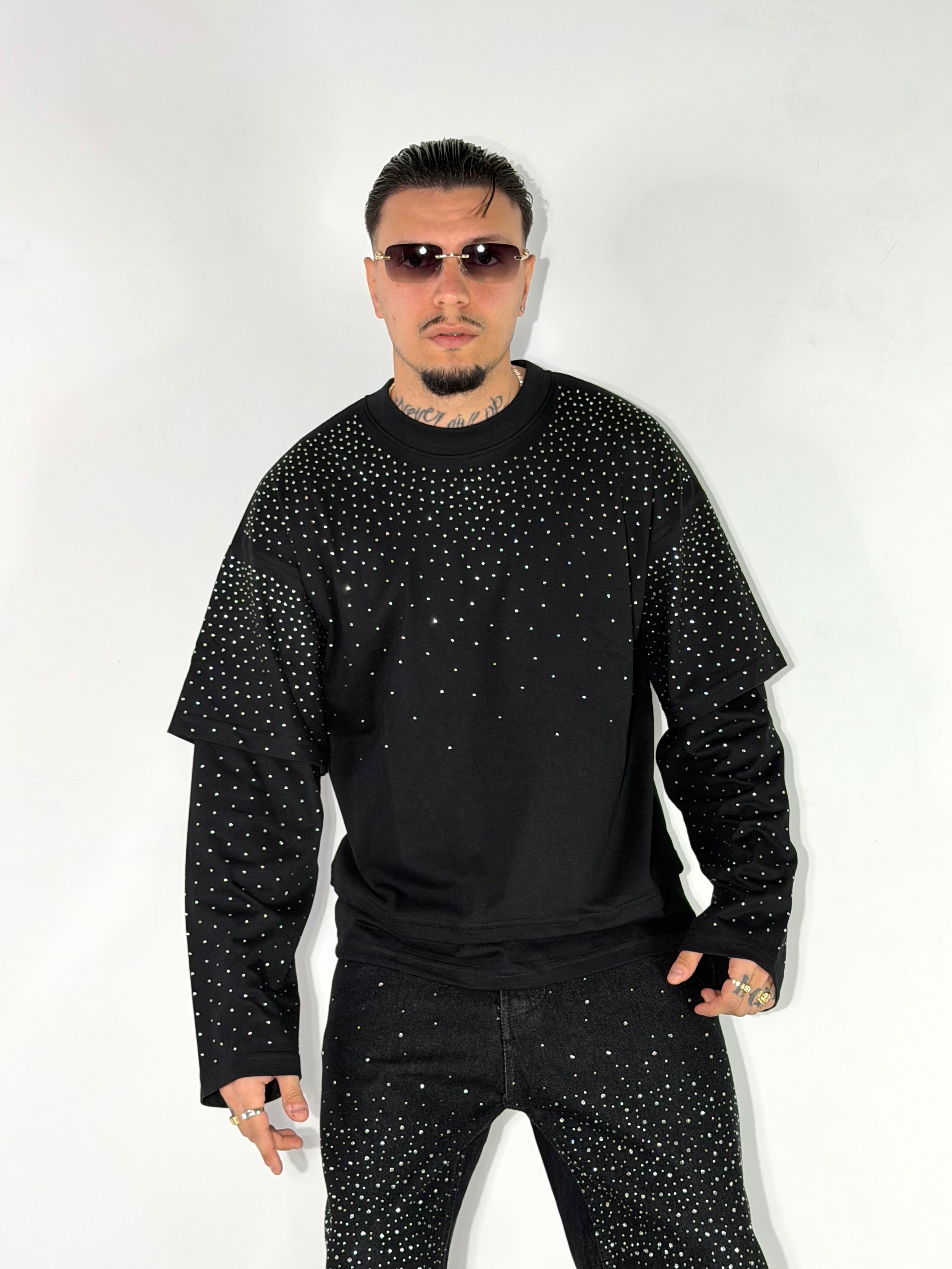 TSHIRT BEST STRASS DIAMOND LONG SLAVE